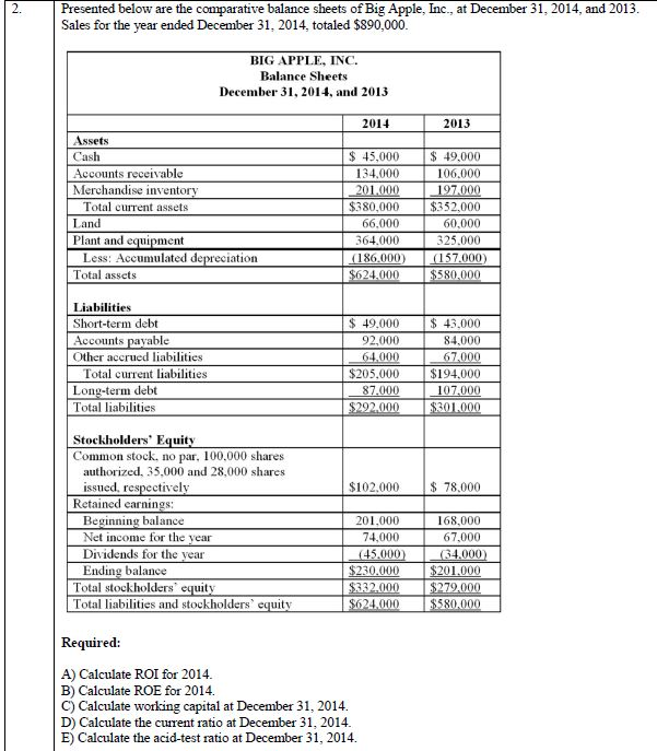 Solved 2. Presented below are the comparative balance sheets | Chegg.com