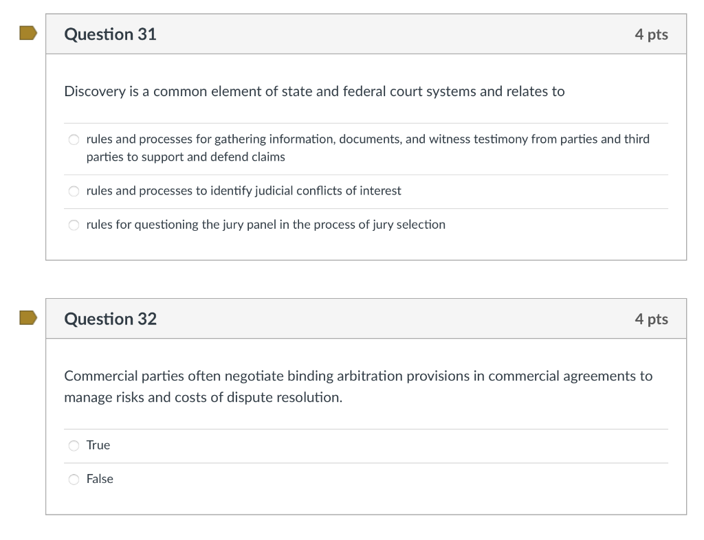 Solved Discovery is a common element of state and federal | Chegg.com