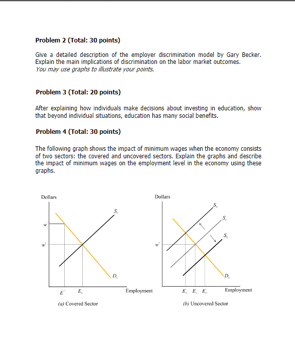 Problem 2 (Total: 30 points) Give a detailed | Chegg.com