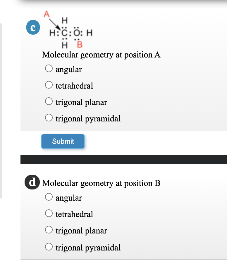 molecular geometry trigonal planar