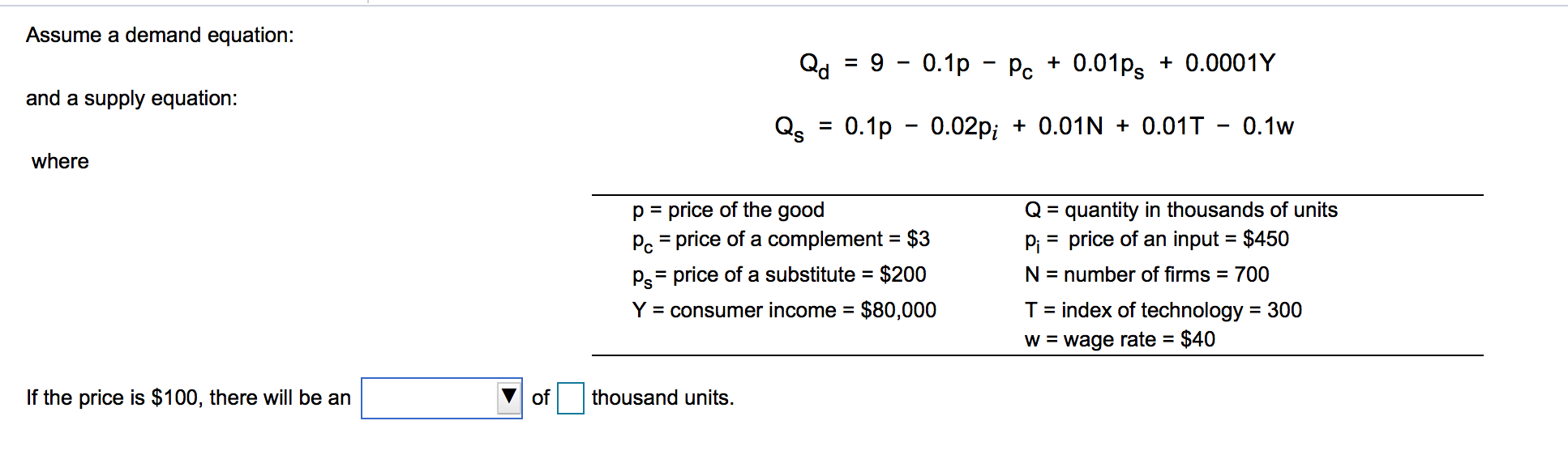 Solved Assume A Demand Equation And A Supply Equation Q Chegg Com