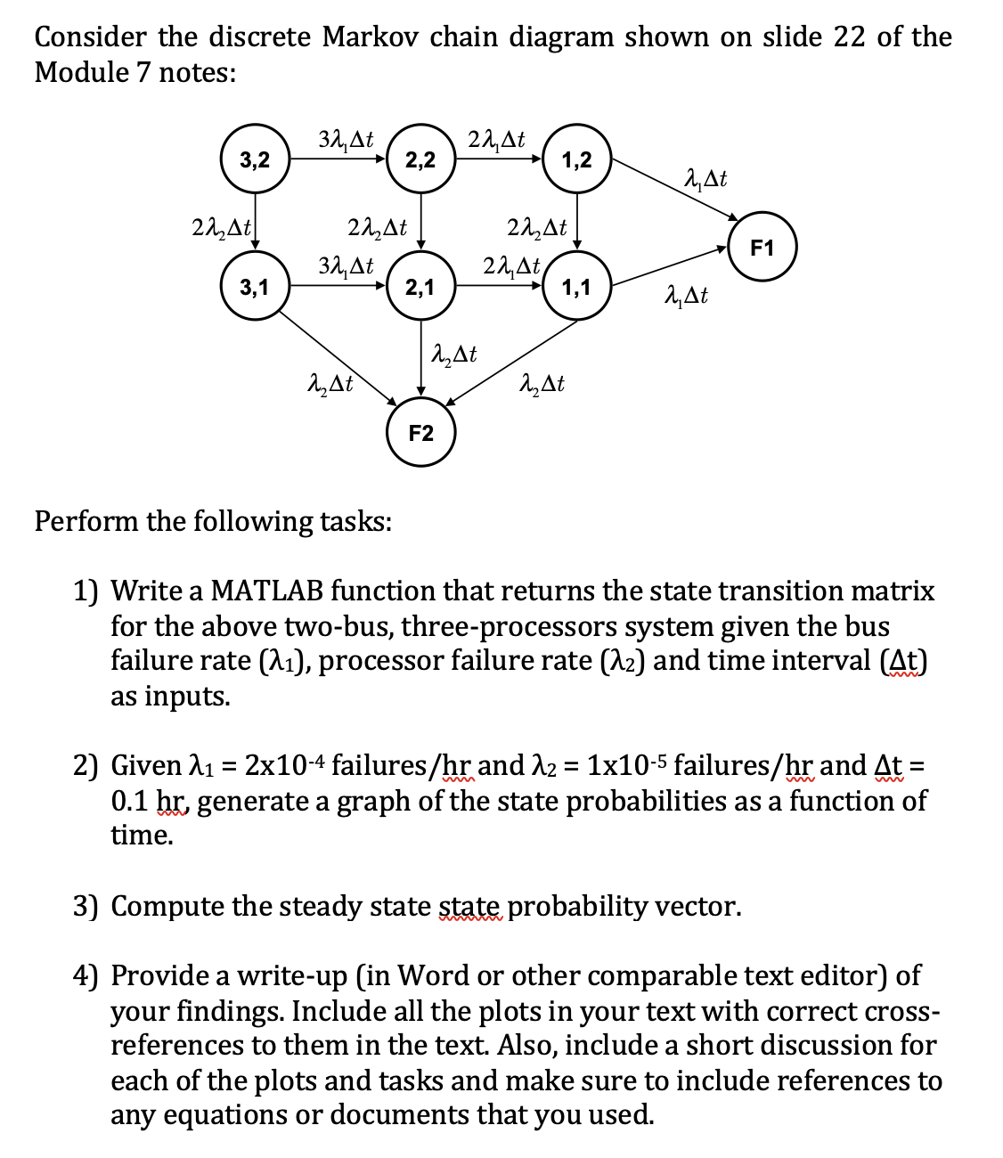 Solved Consider The Discrete Markov Chain Diagram Shown On | Chegg.com