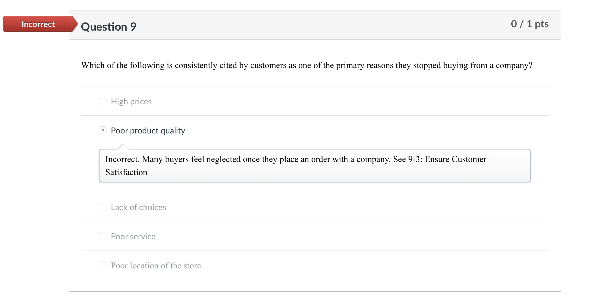 Solved Incorrect Question 22 0 / 1 pts Which of the | Chegg.com