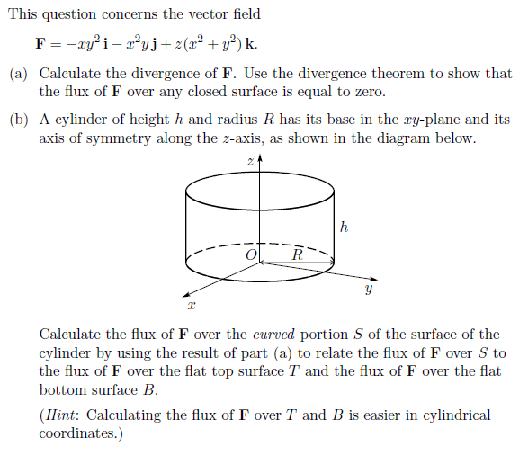 Solved This question concerns the vector field (a) Calculate | Chegg.com