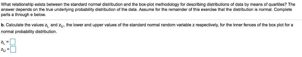 Solved What relationship exists between the standard normal | Chegg.com