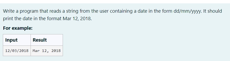 Solved Write a program that reads a string from the user | Chegg.com