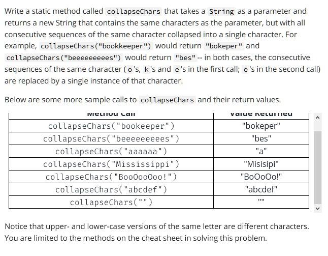 solved-write-a-static-method-called-collapsechars-that-takes-chegg