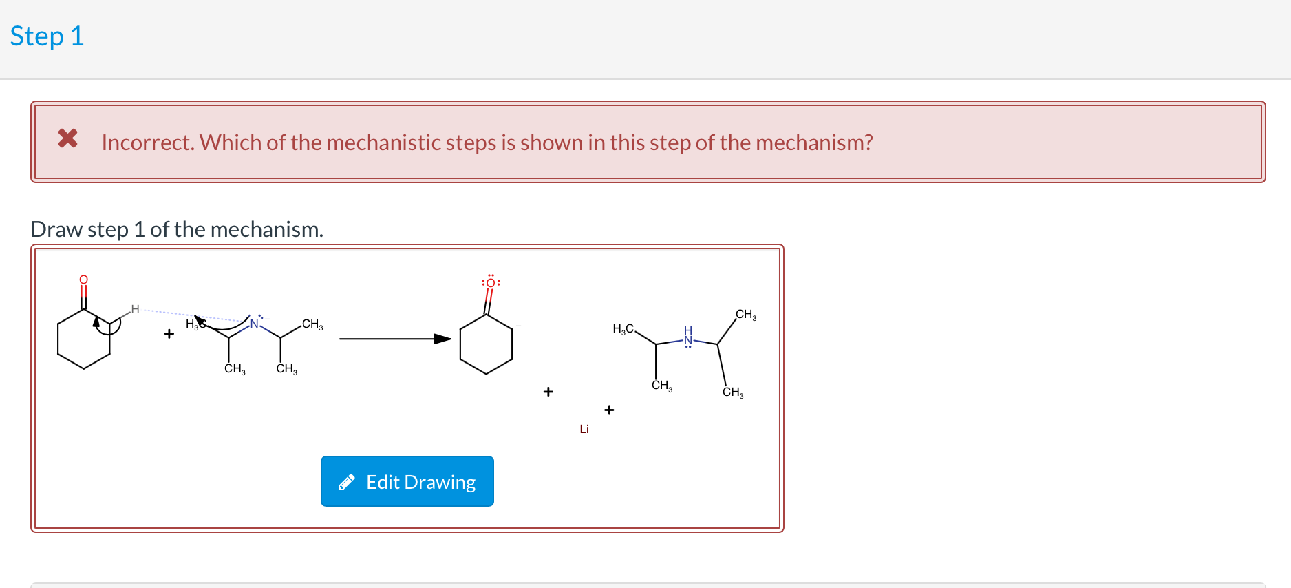 Solved Step 1 X Incorrect. Which of the mechanistic steps is | Chegg.com