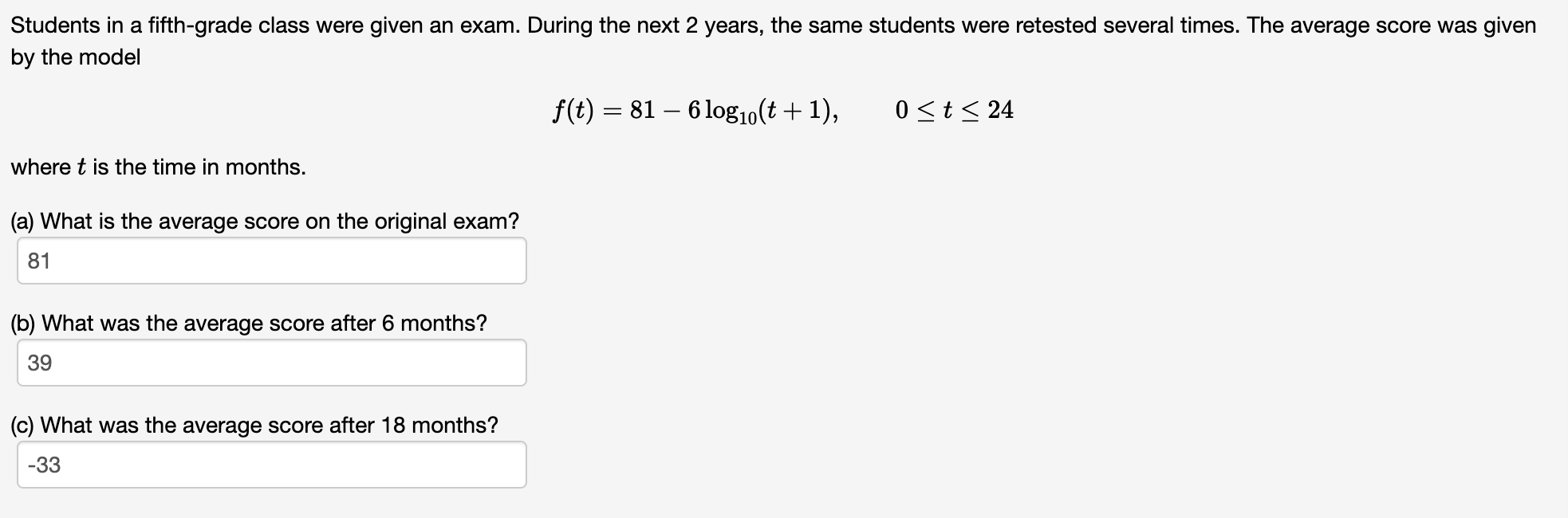 solved-students-in-a-fifth-grade-class-were-given-an-exam-chegg