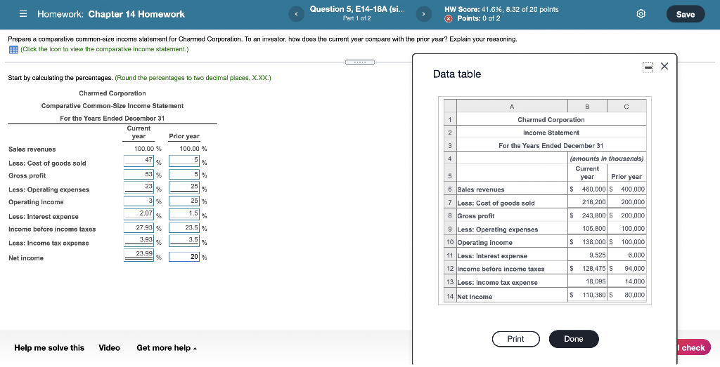 Solved Homework: Chapter 14 Homework Question 5, E14-18A | Chegg.com