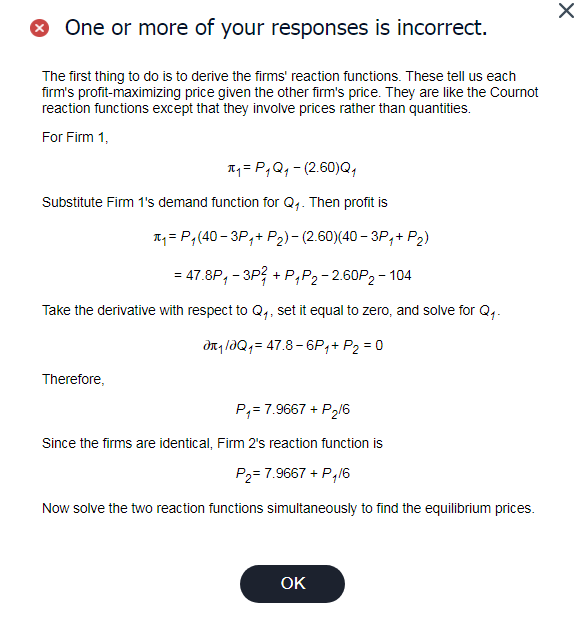 Solved Two firms produce and sell differentiated products