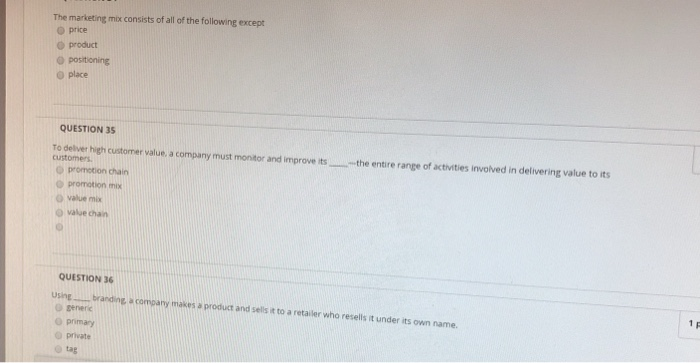 A Marketing Plan Consists Of All Except The Following Solved The marketing mix consists of all of the following | Chegg.com