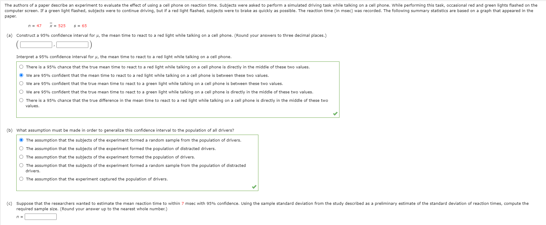 Solved The authors of a paper describe an experiment to | Chegg.com
