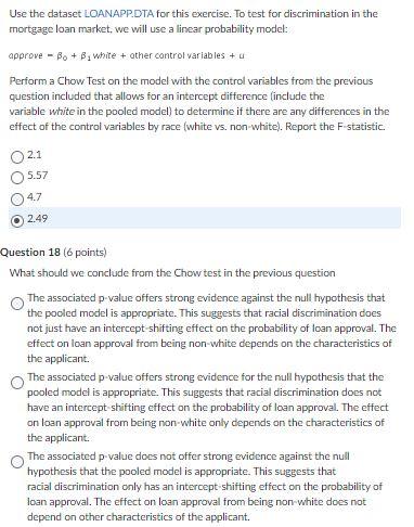 Solved Question 18 please, and you can use the answer to the | Chegg.com