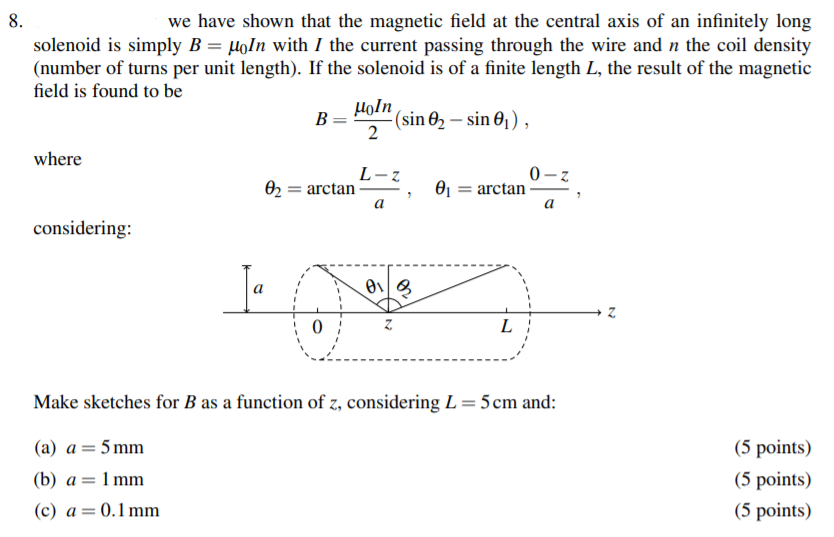 Solved We Have Shown That The Magnetic Field At The Centr Chegg Com