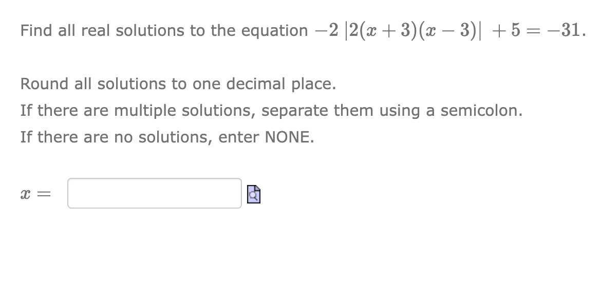 Solved Find all real solutions to the equation | Chegg.com