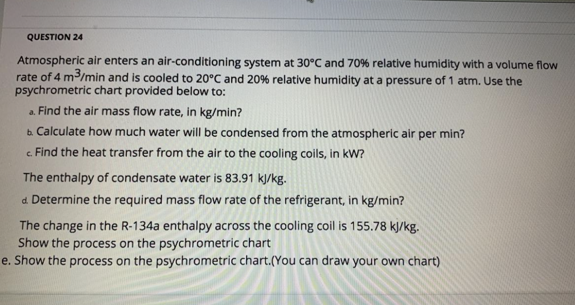 Solved QUESTION 24 Atmospheric air enters an | Chegg.com