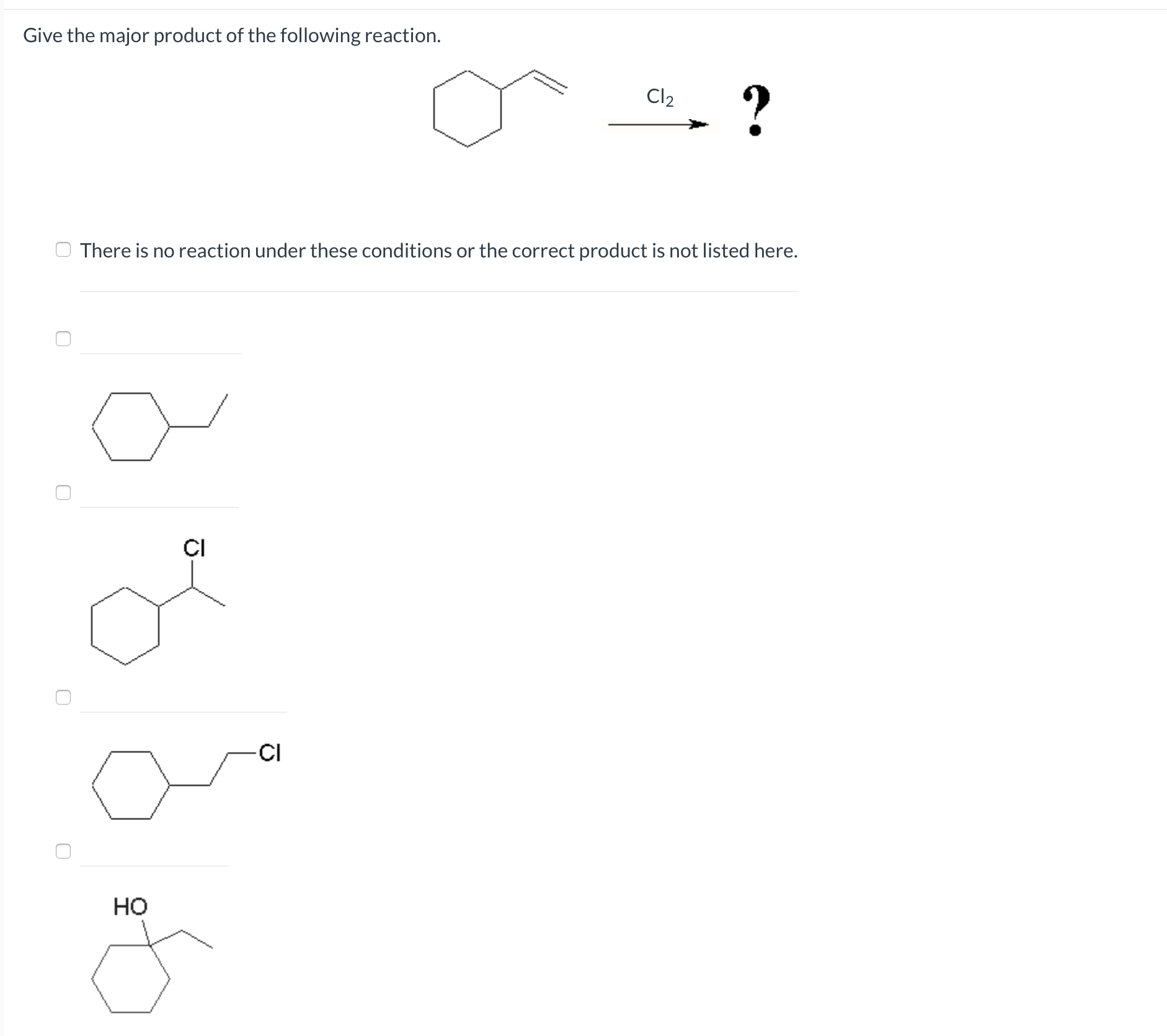 Solved Give The Major Product Of The Following Reaction 3831