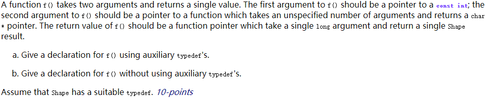 A function f ( takes two arguments and returns a | Chegg.com