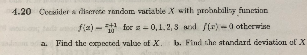 Solved Consider a discrete random variable X with | Chegg.com