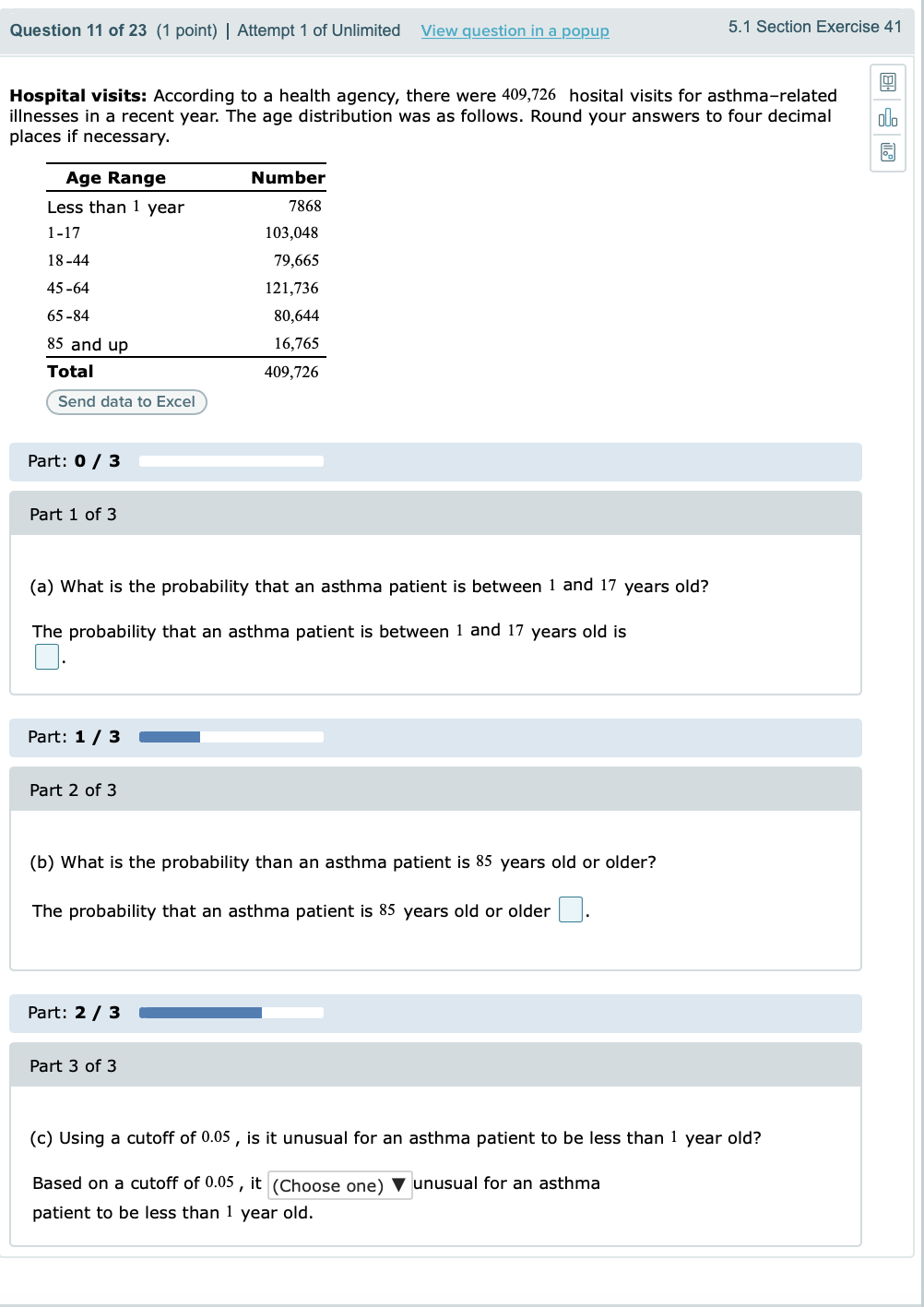 Solved Question 11 of 23 (1 point) | Attempt 1 of Unlimited | Chegg.com