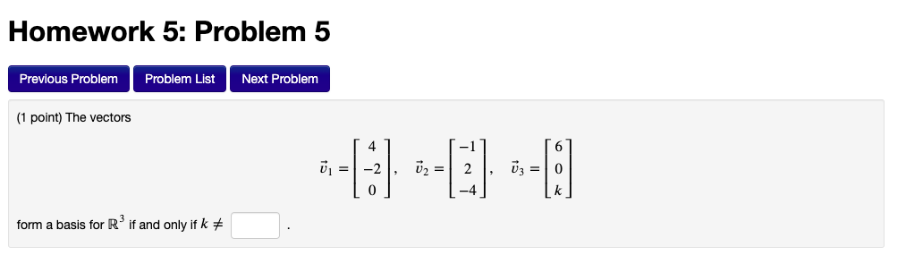 Solved Homework 5: Problem 5 Previous Problem Problem List | Chegg.com