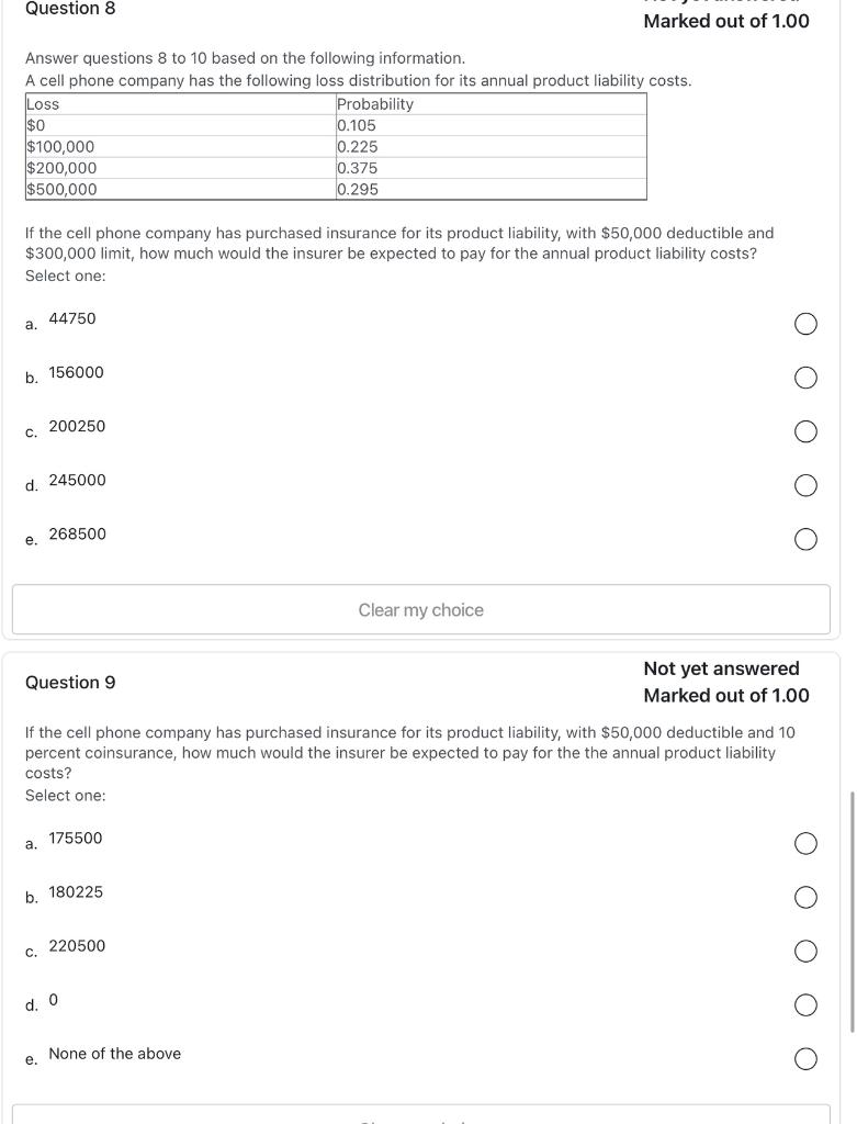 Solved Marked out of 1.00 If the cell phone company has