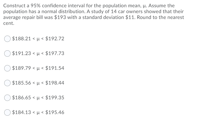 Solved Construct A 95% Confidence Interval For The | Chegg.com