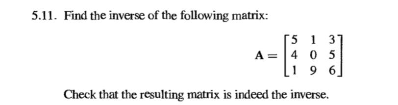 Solved 5.8. Let B Be Defined As Follows: B= Si 5 01 1 0 5 (1 | Chegg.com