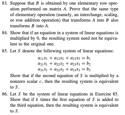 Solved 83. Suppose That B Is Obtained By One Elementary Row | Chegg.com