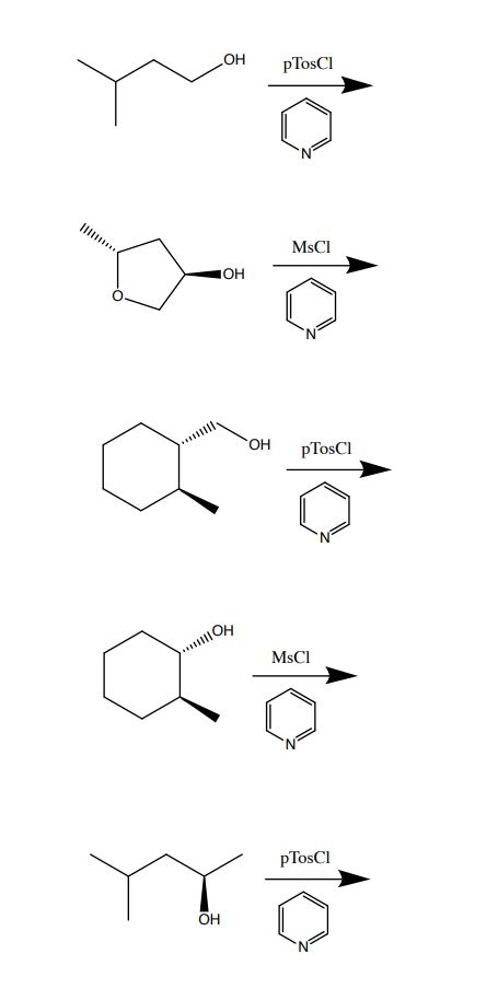 Solved Solve these Alcohol RX. Name the reactions, is it | Chegg.com