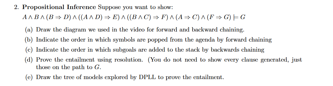 2. Propositional Inference Suppose You Want To Show: | Chegg.com