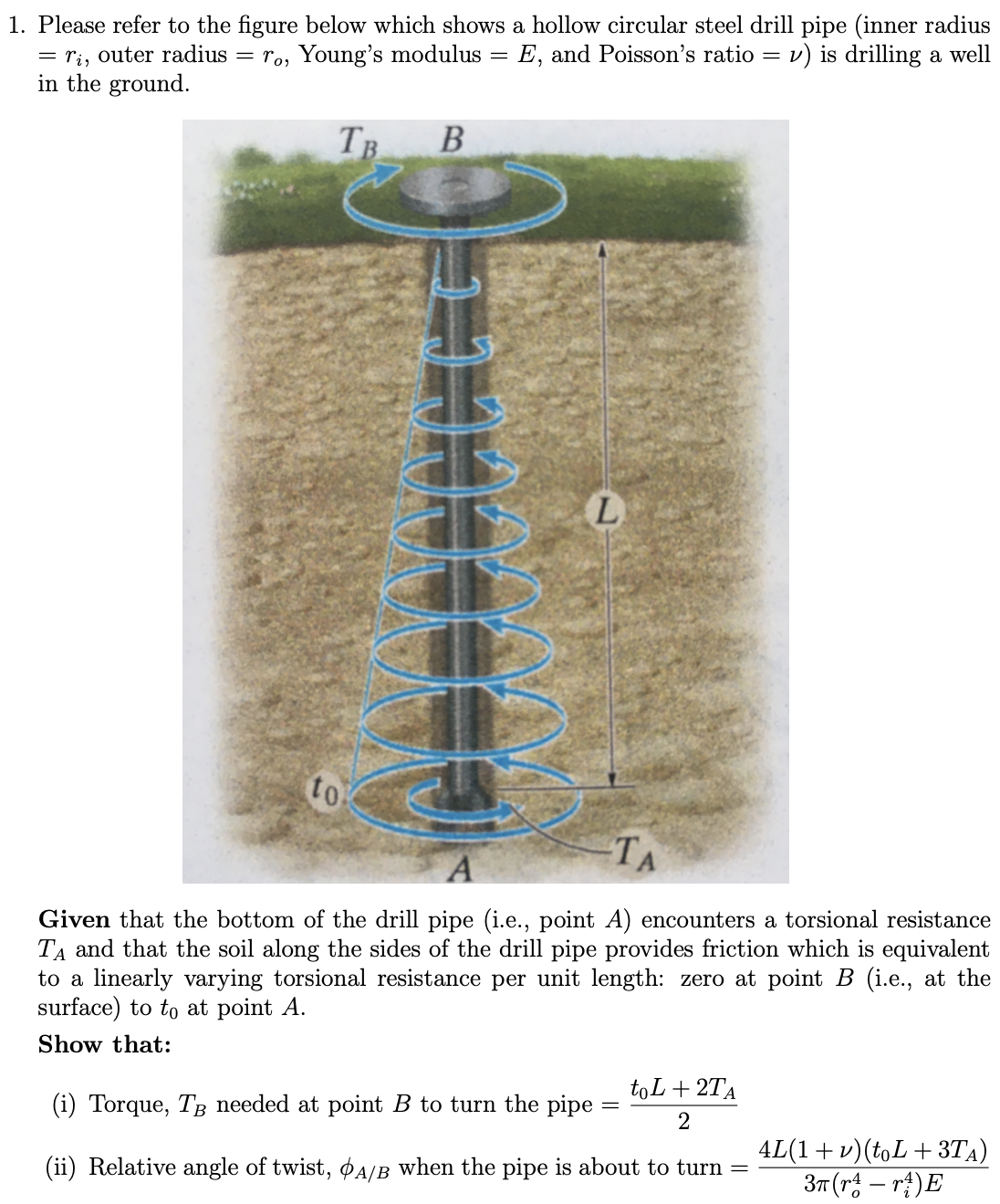 Internal Radius Math Pipe Solved Please refer to the figure below which shows a hollow | Chegg.com