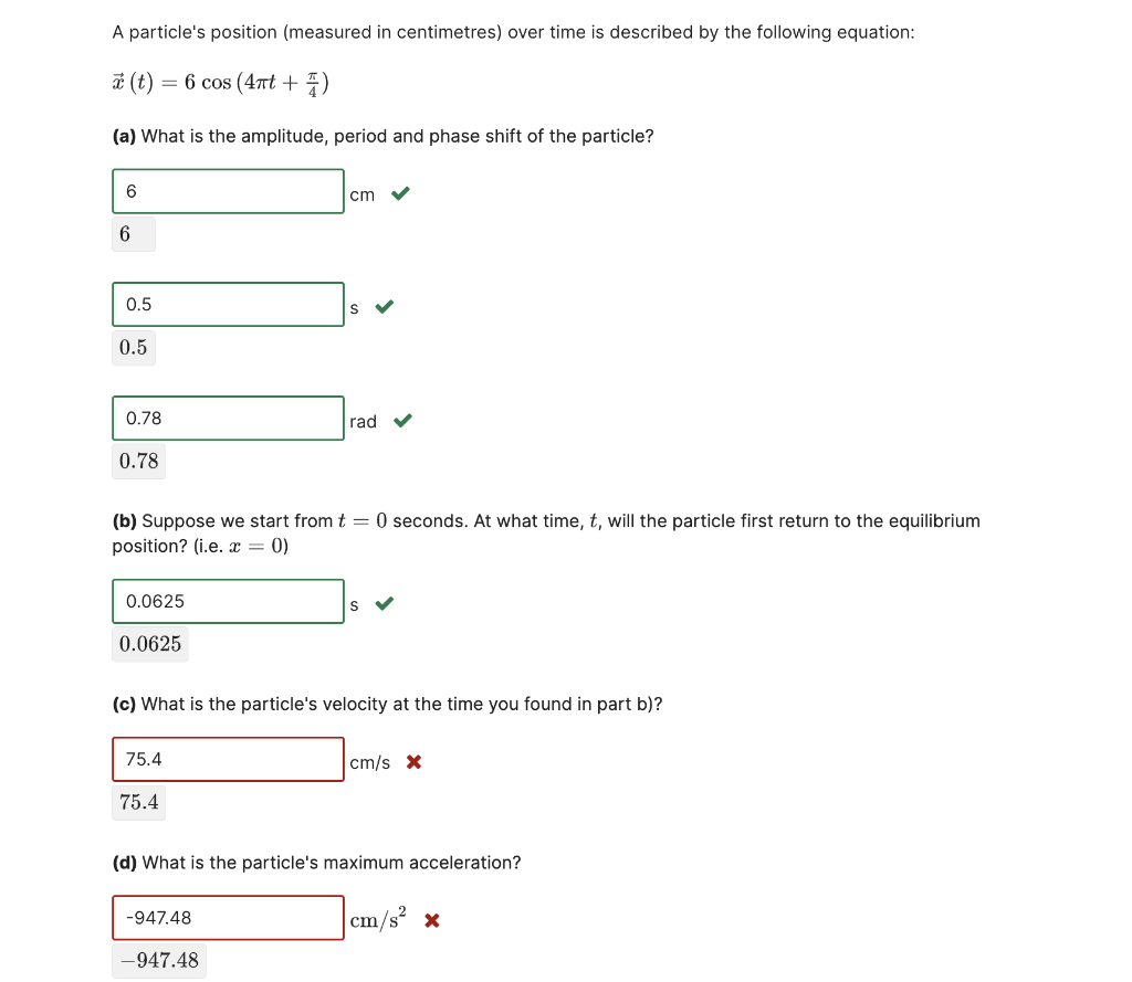 solved-a-particle-s-position-measured-in-centimetres-over-chegg