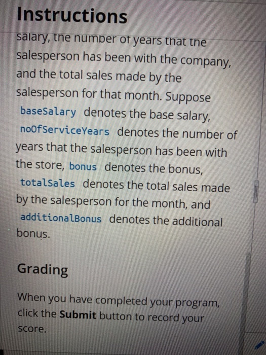 Instructions Write a program that implements the | Chegg.com
