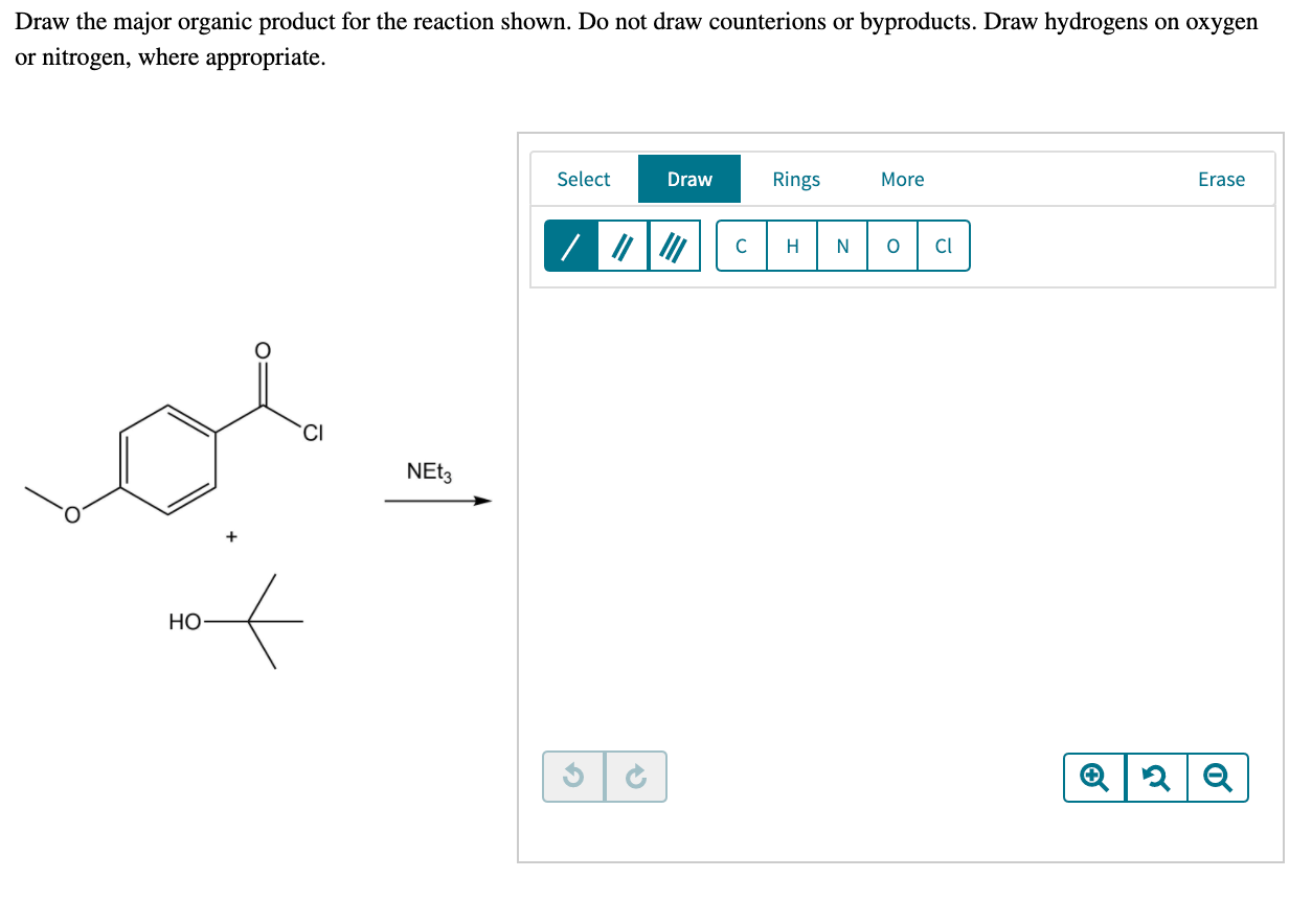 Solved Draw the major organic product for the reaction