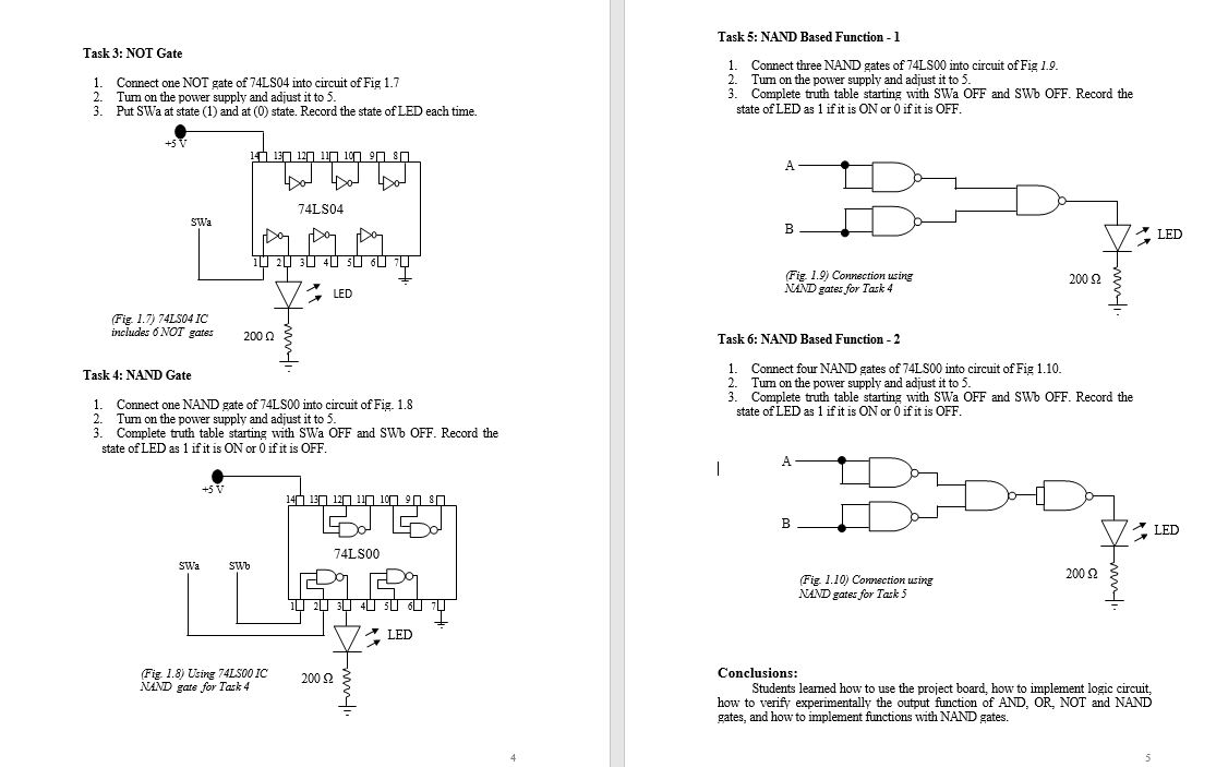 Solved Experiment 1 Primary IC Logic Gates A NOT gate has | Chegg.com