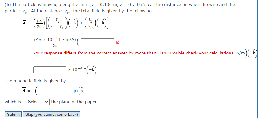 Solved One long wire carries current 37.0 A to the left | Chegg.com