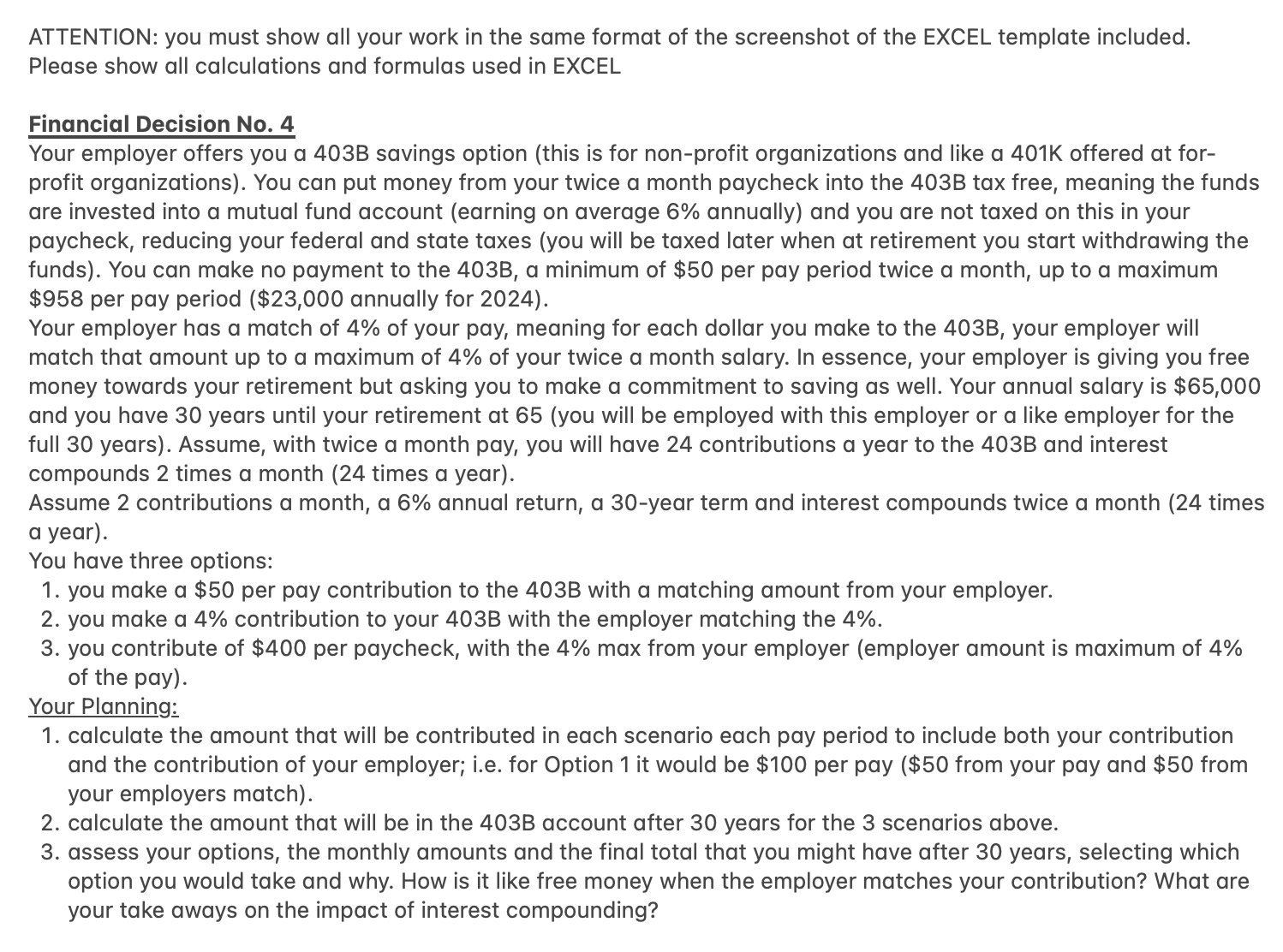Solved ATTENTION: you must show all your work in the same | Chegg.com
