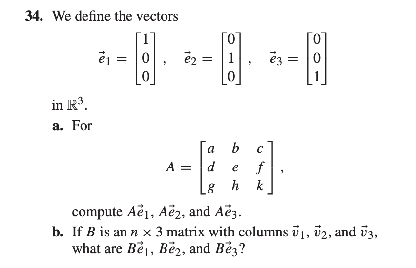 Solved 34 We Define The Vectors 0 1 E2 Ez Ej 10 Chegg Com