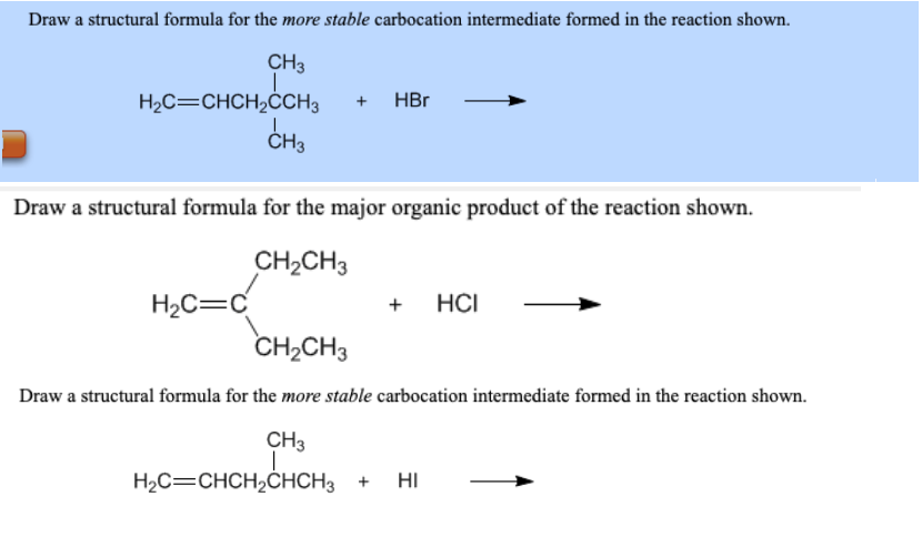 Solved Draw a structural formula for the more stable | Chegg.com