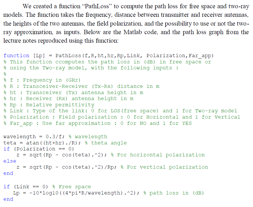 Solved 1. Write a Matlab program to compute a propagation | Chegg.com