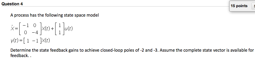 Solved Question 4 15 points A process has the following | Chegg.com