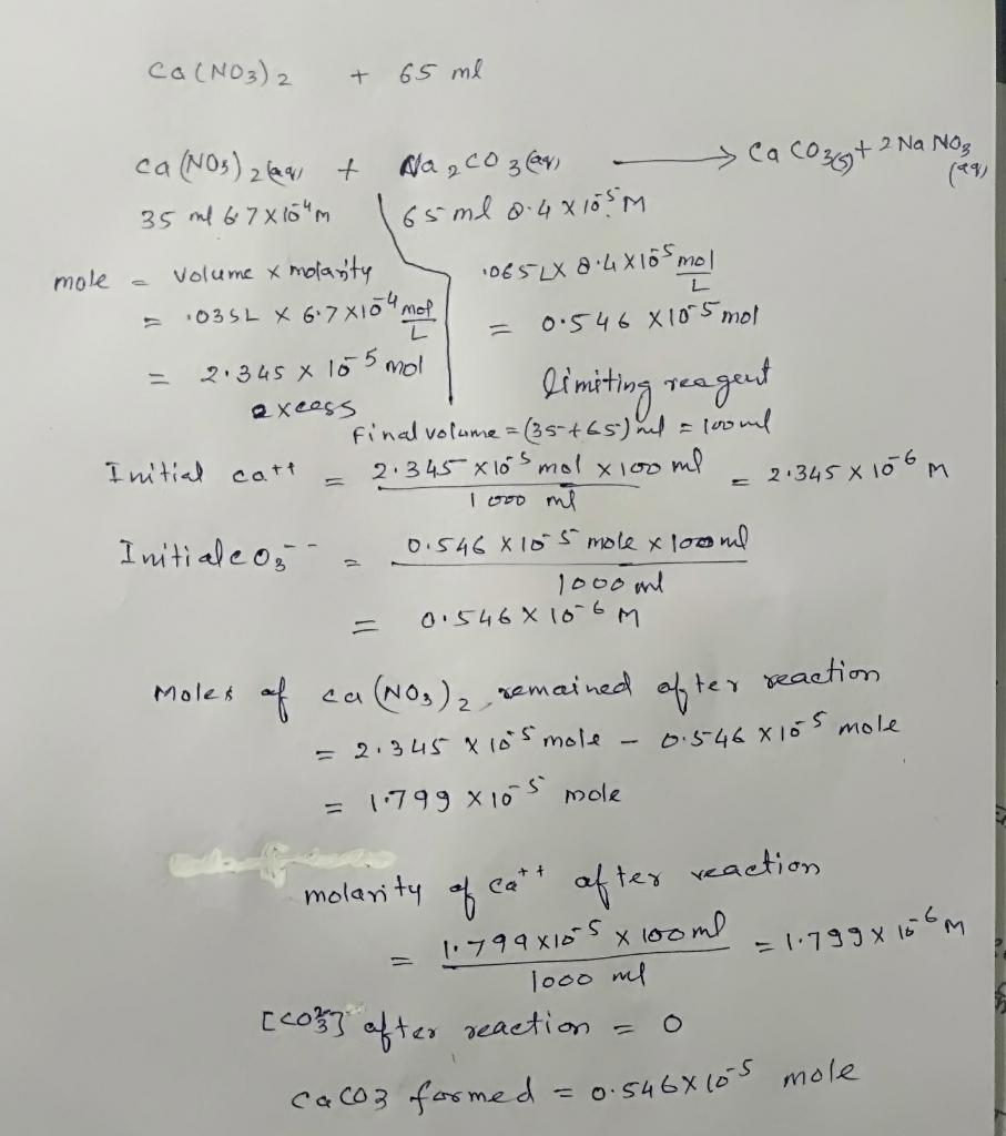 Solved Should a precipitate form when the solutions in | Chegg.com