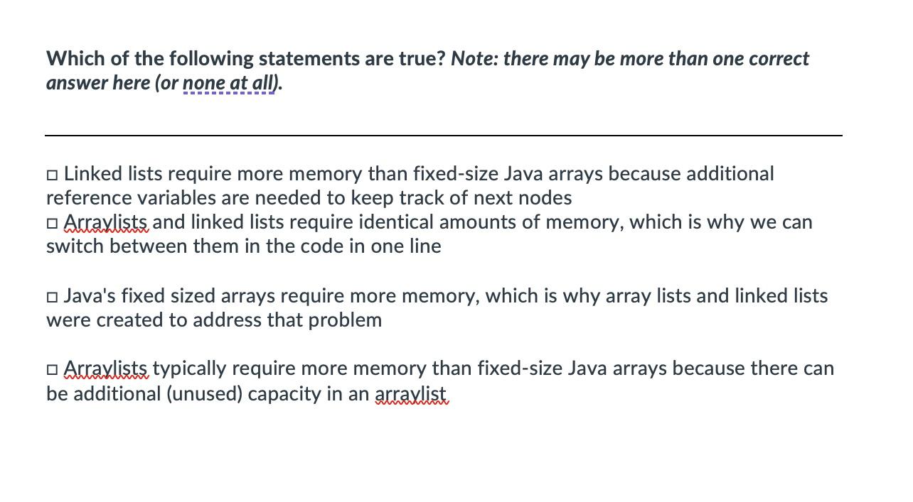 Solved Both in java.util and in our class, List | Chegg.com