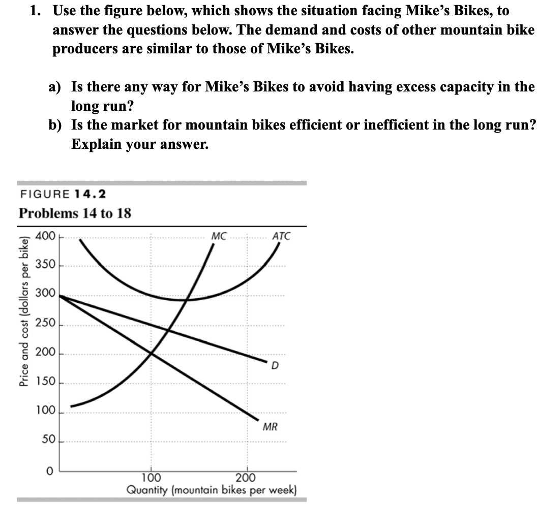 Solved 1. Use the figure below, which shows the situation | Chegg.com