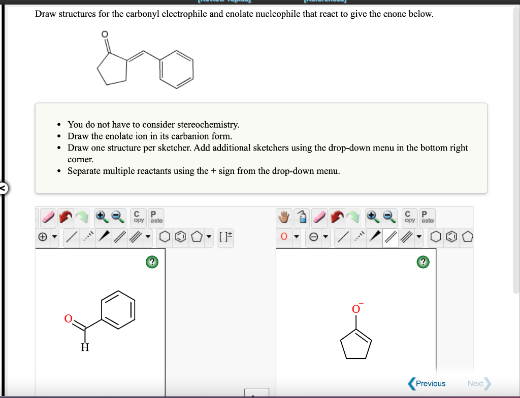 Solved Draw structures for the carbonyl electrophile and | Chegg.com