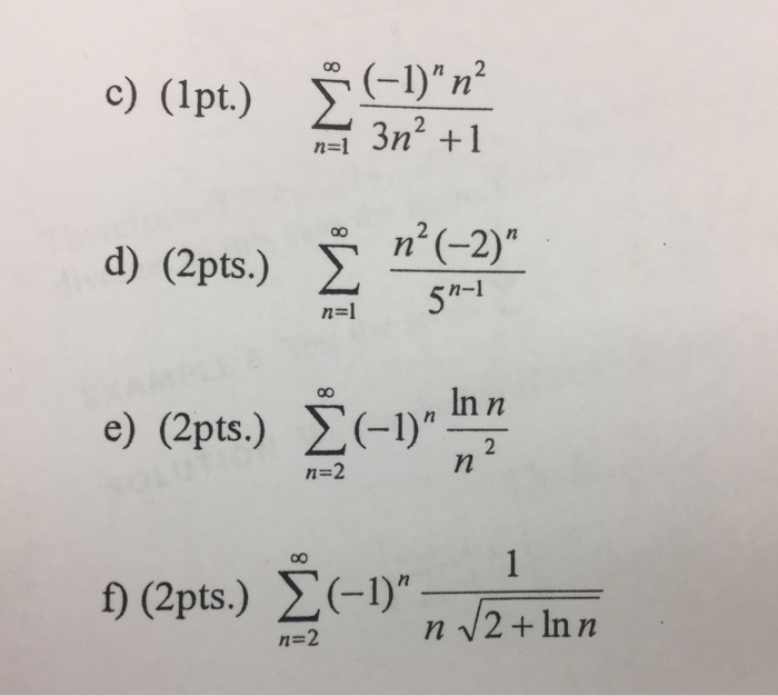 Solved Determine whether the series is absolutely | Chegg.com