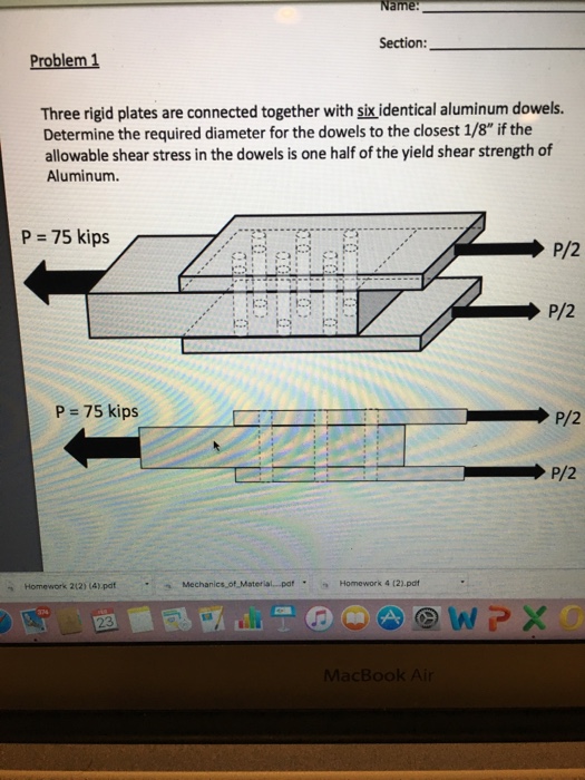 Solved Three rigid plates are connected together with six | Chegg.com