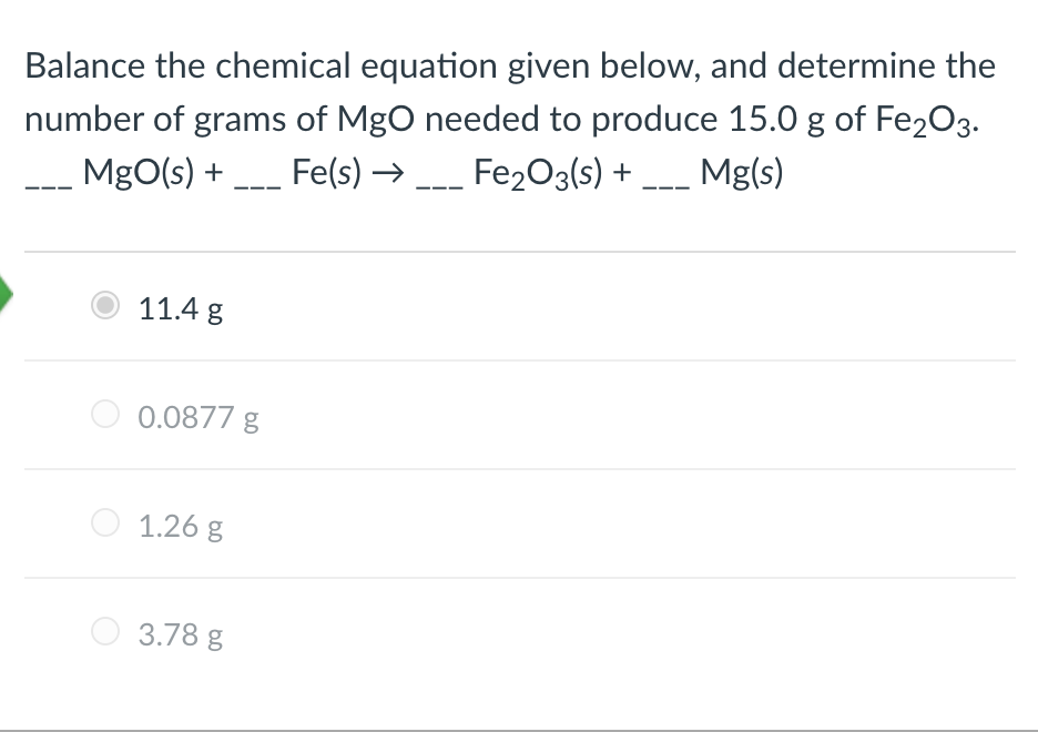 Solved Balance the chemical equation given below, and | Chegg.com